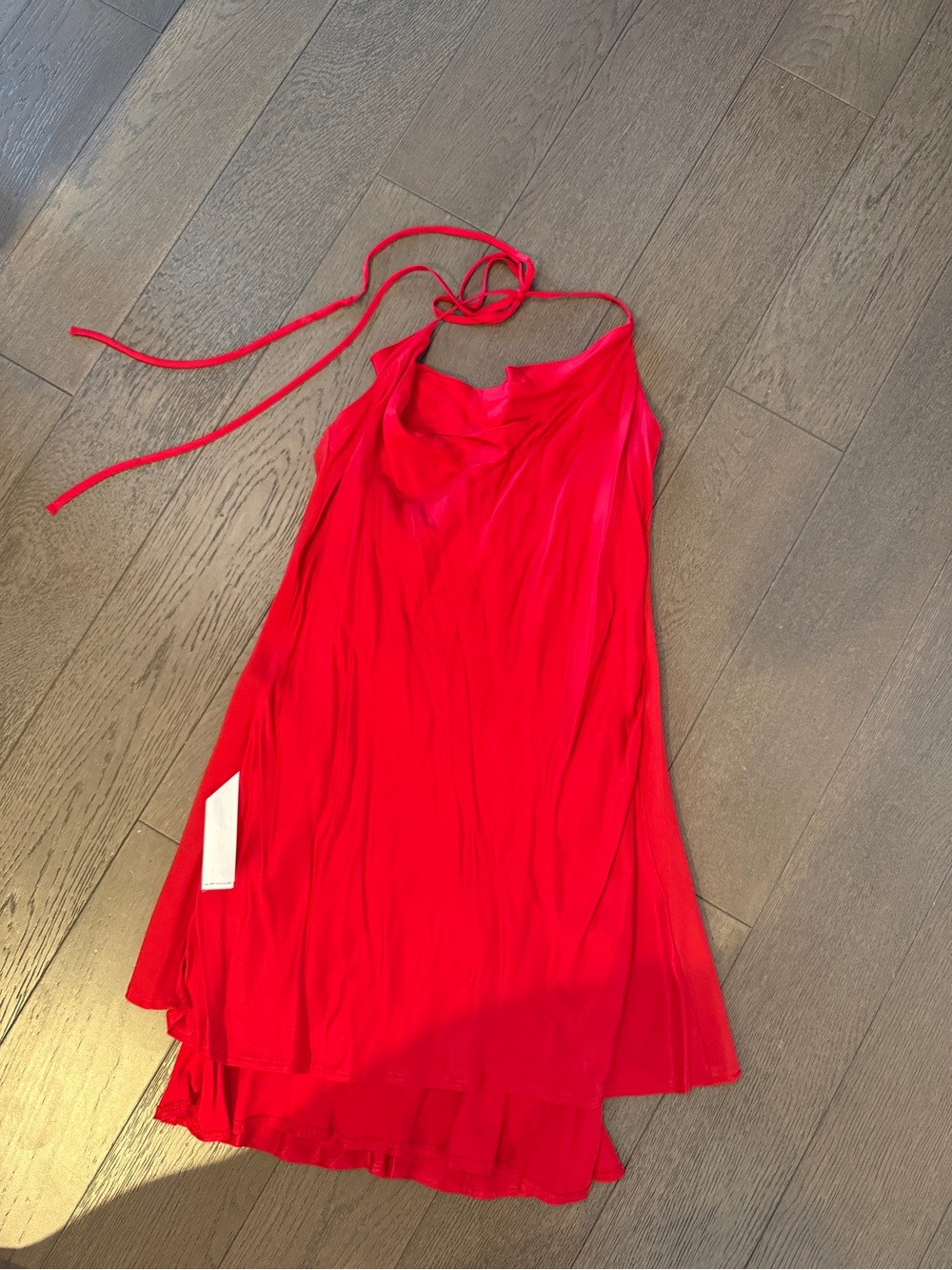 Zara Red Mini Halter Dress